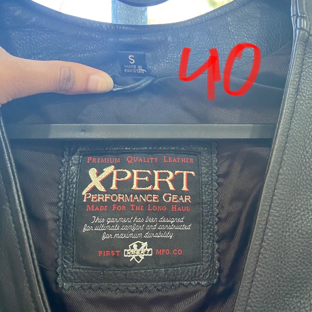 Xpert Performance Gear Leather Vest Gem